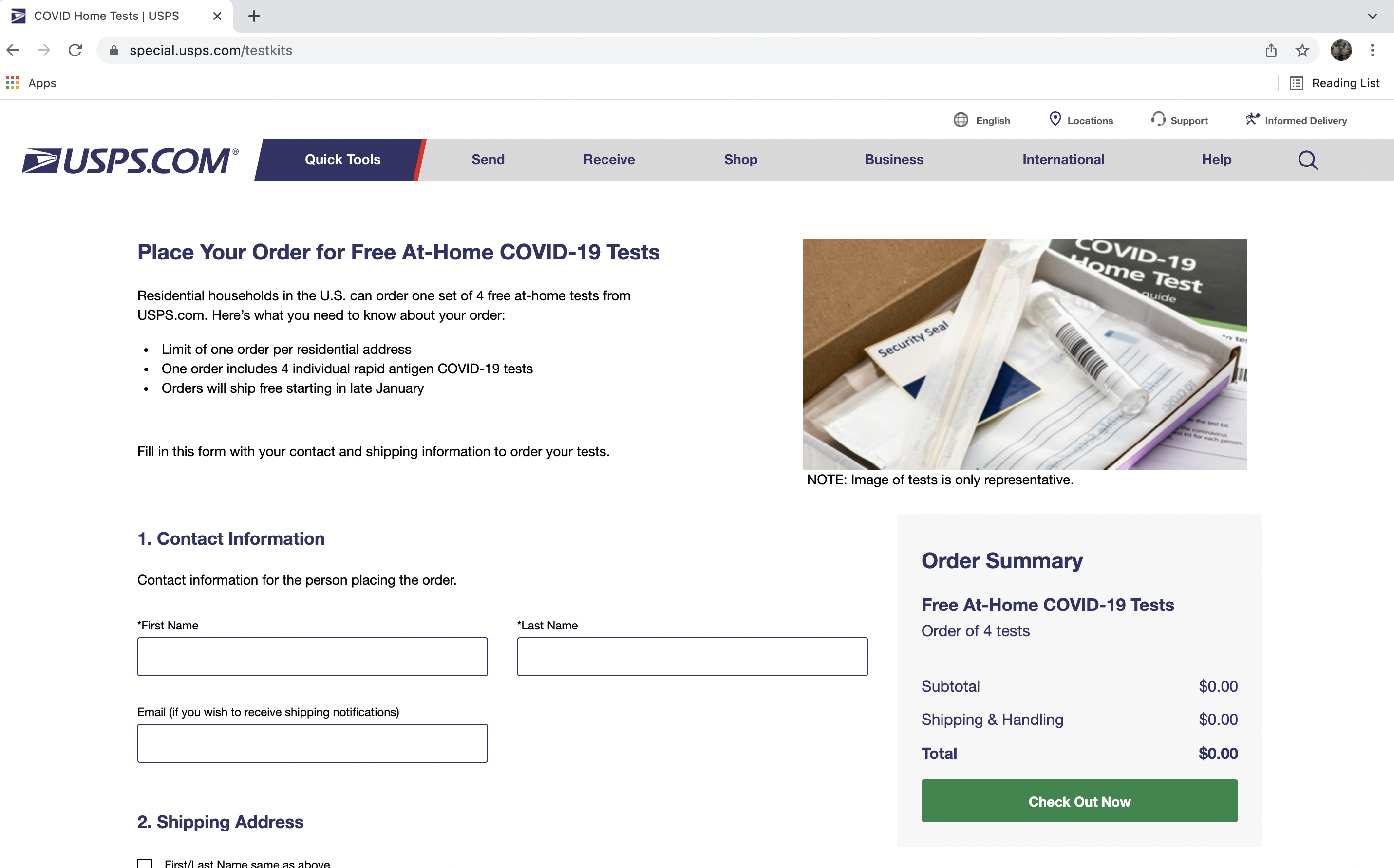 Link to Order Free COVID Antigen Tests Pediatric Associates of